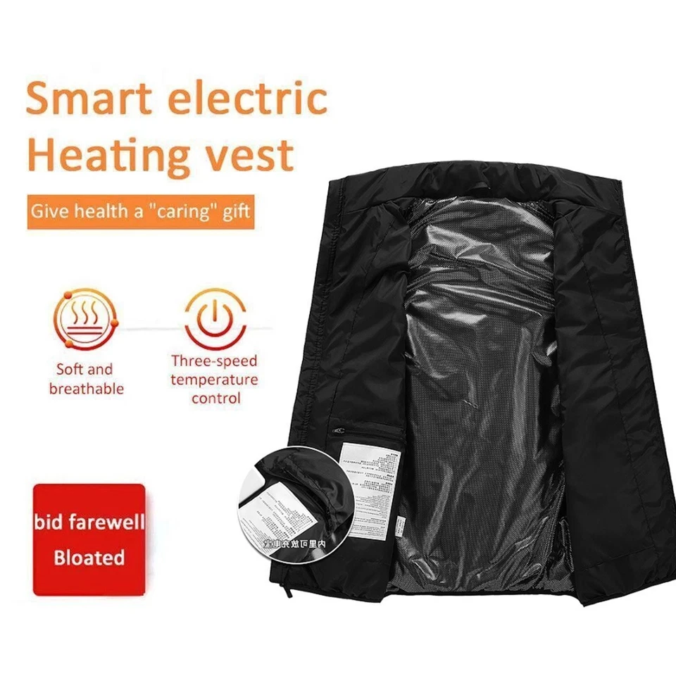 Heated Vest 9 Heating Zones Electric Heating Vest (No Battery ) - Image 2 of 4
