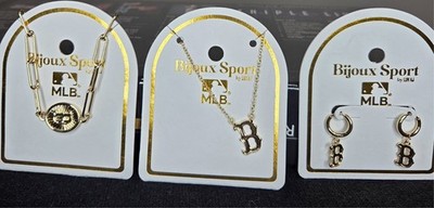 Bijoux Sport by Luv Al MLB Gold Plated Brass Set of 3 Boston Red Sox