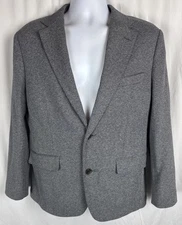 Bonobos Jetsetter Sport Coat Gray Knit Lanificio Fortex Cotton Italy Size 38 S