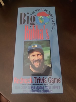 Complete Big Bubbas Redneck Trivia Game 1996 JEB Group Charlotte NC(R)