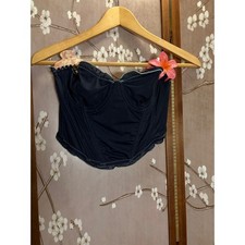 Out From Under Urban Outfitters Navy Mint Corset Bustier Top Size S Y2K