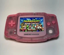 Nintendo Gameboy Advance GBA Translucent Pink IPS Screen USB-C