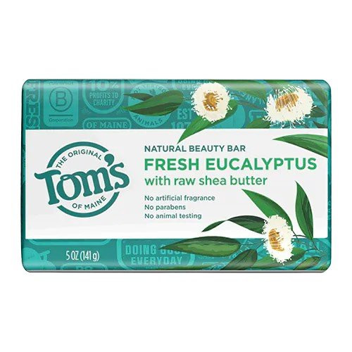 Мыло Toms Of Maine со свежим эвкалиптом Beauty Bar 5 унций 2590₽