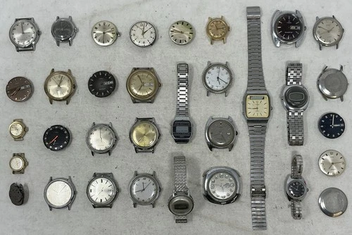 Timex Watch And Parts Lot Watchmakers Liquidation For Parts Or Repair VTG (11)