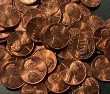 1974 Lincoln Memorial US 1c Copper Penny ONE POUND BAG Brilliant Uncirculated