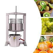 20L Heavy-Duty Hand Juicer - Stainless Steel Juice Squeezer, Dishwasher Safe