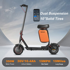 Foldable E-Scooter -A LOT to Offer: Dual Shock, Seat  App for Urban Adventures