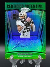 Kendre Miller 2024 Panini Certified Potential Signatures Green 5/5 Bookend Auto