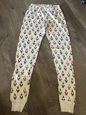 Hanna Andersson Gnome Long John Pajama Pants Adult Unisex XS Fitted Knit Cottage