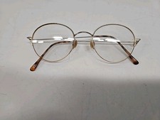 Vintage Gold-Colored Wire-Rim Eyeglasses - Spectacles