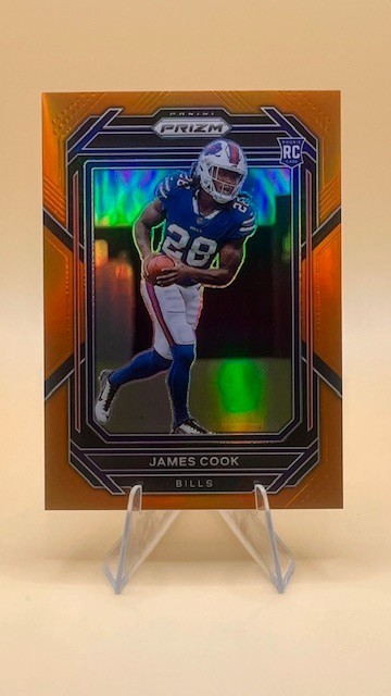 2022 Panini Prizm - Rookies James Cook #319 Orange Prizm /249 (RC)