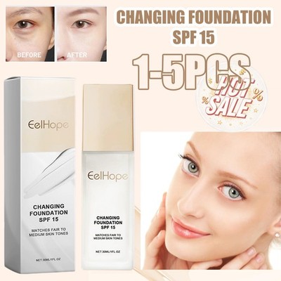 Colour Changing Foundation Medium Full Coverage Concealer BB Cream&CC Concealer