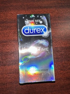 Durex Extra Time Men Condom For Long Lasting Pleasure & Love Making 10 Count