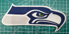 Seattle Seahawks 7" x 3" Iron /Sew On Embroidered Football Logo NFL