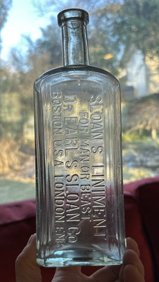 Scarce Sloans Liniment For Man Or Beast Dr Earl S Sloan Boston & London Early