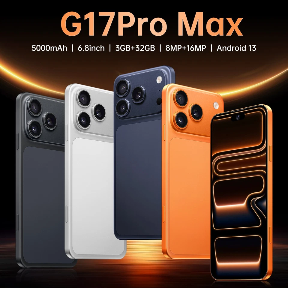 GAMAKOO G17 Pro Max 5G Dual SIM Unlocked Mobile Phone Smartphone Cheap Phone Android 13