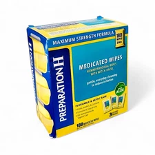 Preparation H Hemorrhoid Wipes with Witch Hazel, 60 Count - 3 pack