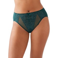 Wacoal Retro Chic Mesh Back Full Coverage Hi-Cut Brief Panty Ponderosa Pine L