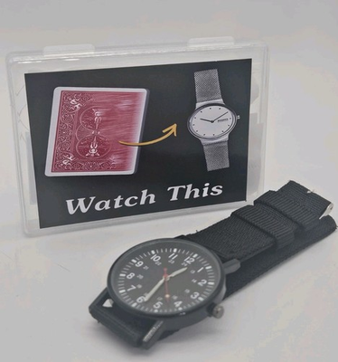 #ad #ad Magic Trick quot;Watch Thisquot; Playing Card Transforms into Watch Close Up Illusion $22.45