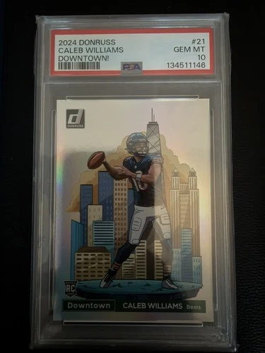 2024 PANINI DONRUSS DOWNTOWN! #21 CALEB WILLIAMS PSA 10