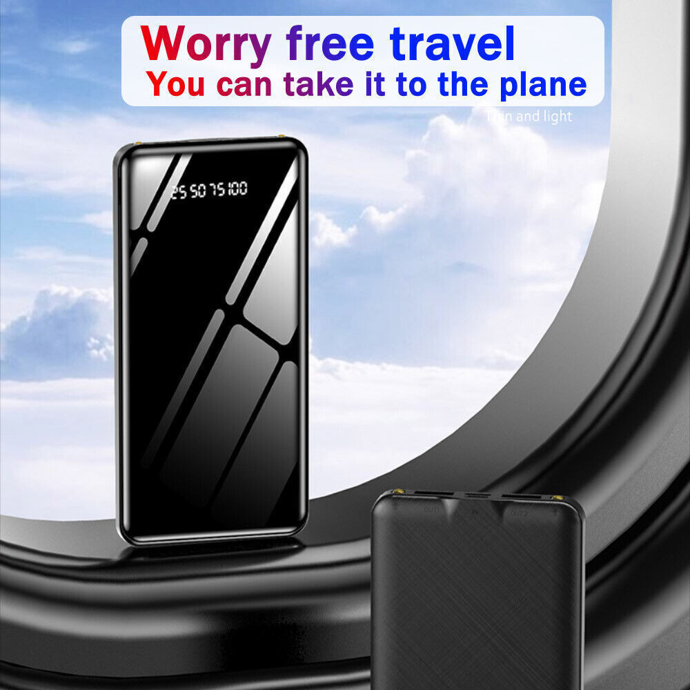 900000mAh External Portable Power Bank Backup Battery Charger for Cell