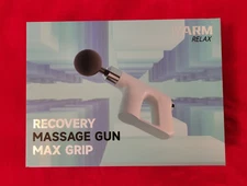 Warm Relax Recovery Massage Gun with Max Grip 4 Heads 5 Speed NIB