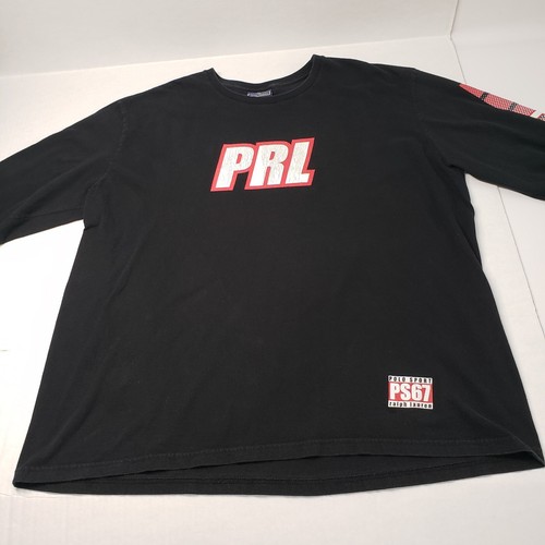 Vintage Polo Sport Ralph Lauren Shirt Mens XL Black Long Sleeve Logo Skater Y2K - Picture 13 of 14