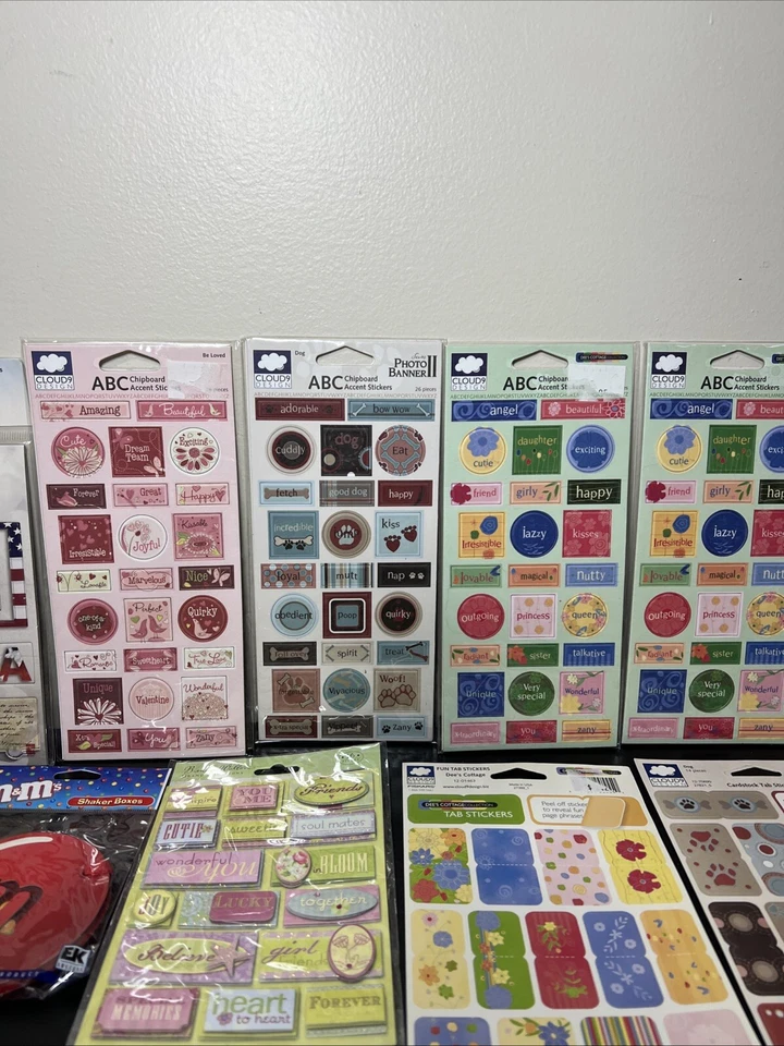 ¡Gran lote de 25 pegatinas surtidas! K & Co, Colorbook, Cloud 9, Mark Richards, etc. Foto 3 de 4