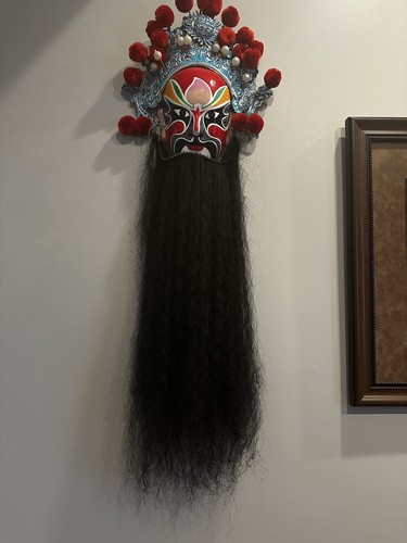 Vintage Peking Oper Gesichtsmaske Fünf Götter des Reichtums