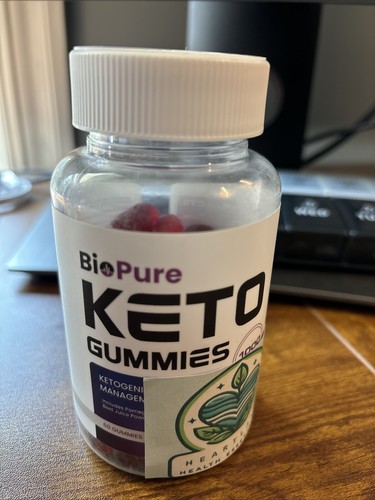 Bio Pure Keto Gummies - Apple Cider Vinegar - Pomegranate 1000 mg exp 1/25