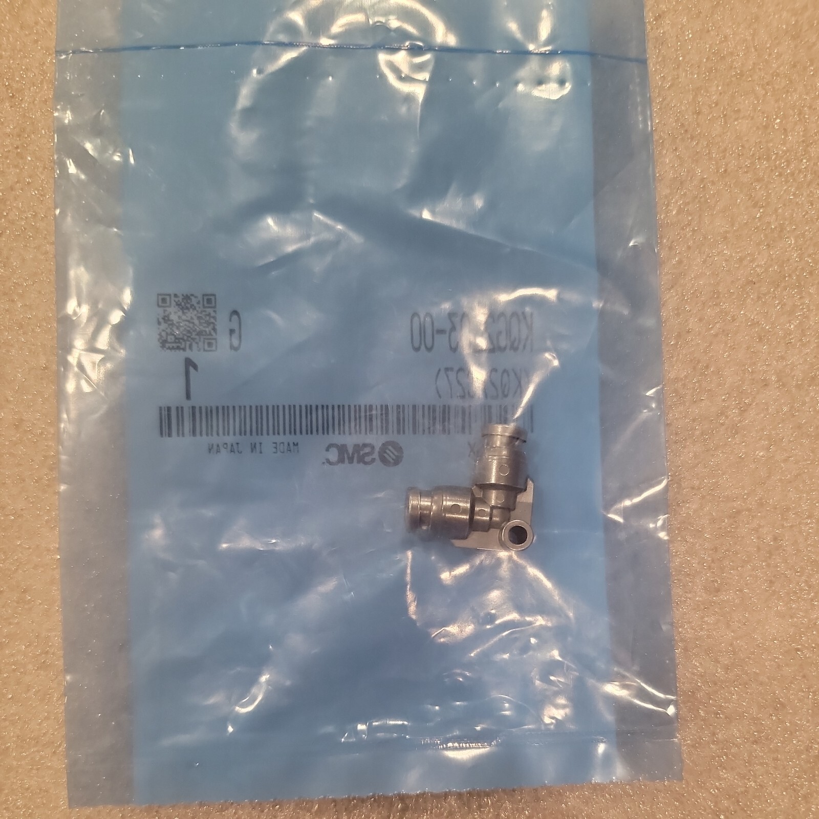 SMC KQG2L03-00 fitting, union elbow, KQG STAINLESS STEEL FITTING