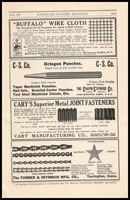 1917 Buffalo Wire Works Company New York Wire Cloth Vintage Print Ad