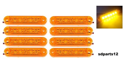 Luci Ingombro LED Sidaqi 12-24V - 6 LED, Ambra, Per Camion E Camper, 6 Pezzi - Foto 6