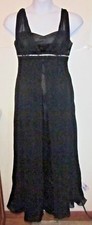 Black Ladies Gown Dress, Made in USA, Eureka, Size Large elegant j51
