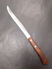 as-is Vintage Ekco Flint Stainless Vanadium Carving Knife Made In USA arrowhead