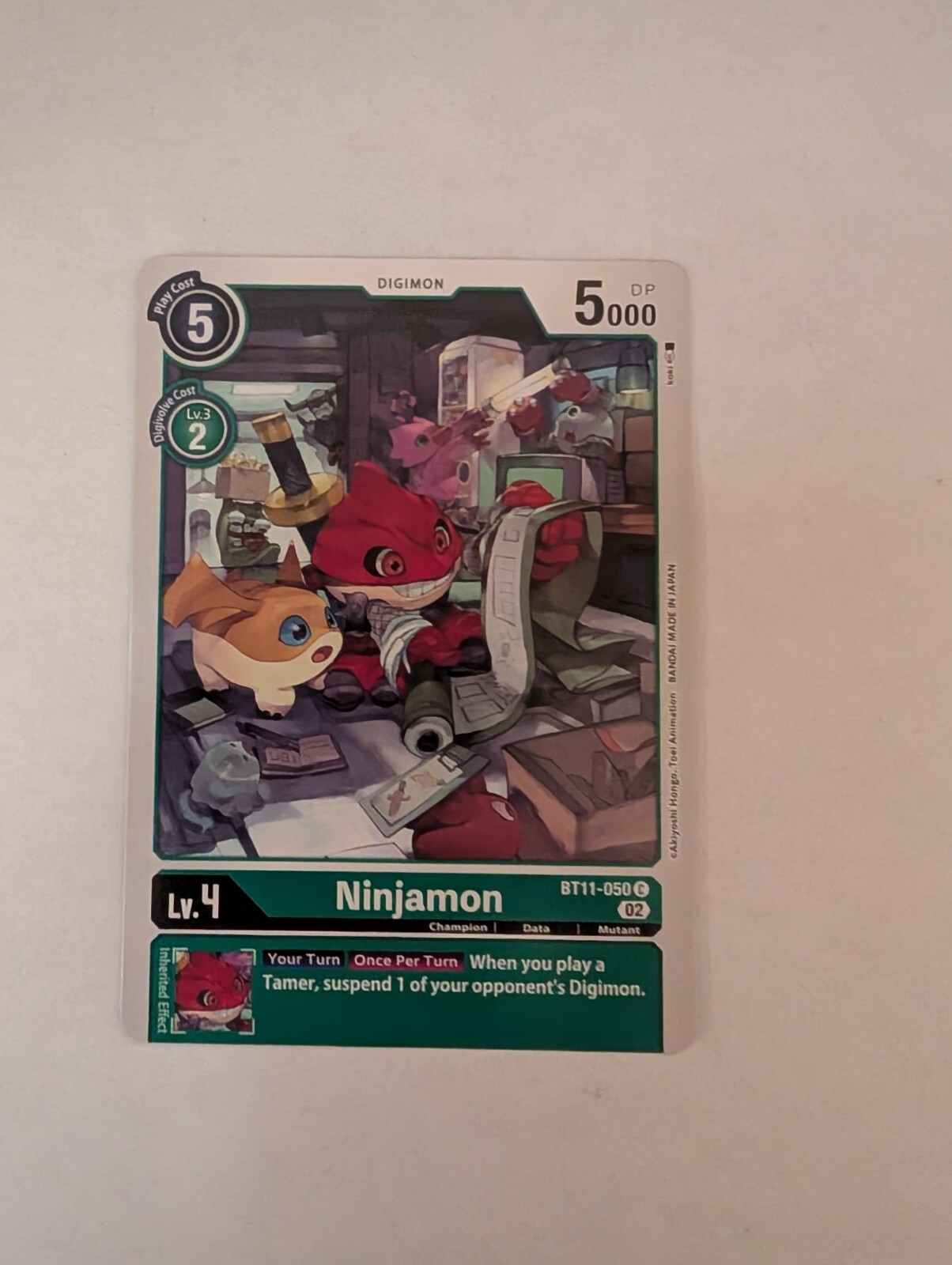 Ninjamon BT11-050 C Dimensional Phase Digimon TCG