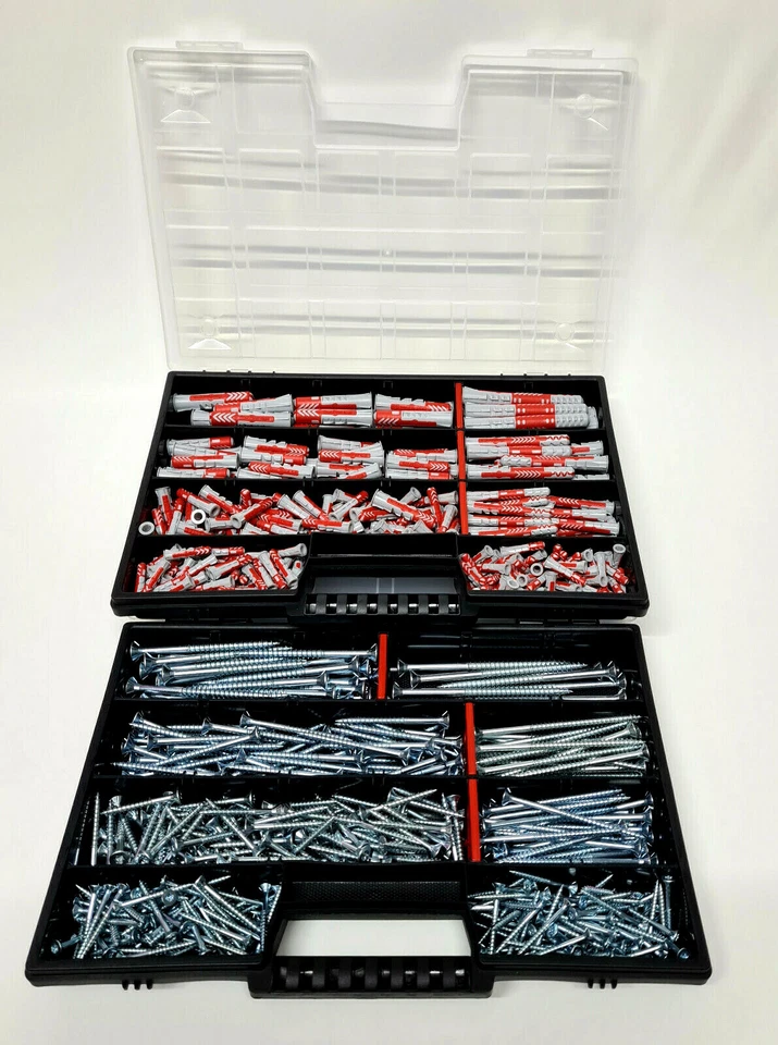 XXL ANGEBOT! Fischer DuoPower Dübel 5 6 8 10mm Kurz/Lang +Schrauben insg 738 Stk - Bild 2 von 4