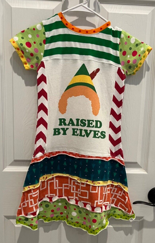 Girls Upcycled "Raised by Elves" dress