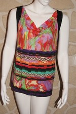 Débardeur multicolore neuf taille 4 marque PAUL BRIAL étiqueté à 75 € (ng)