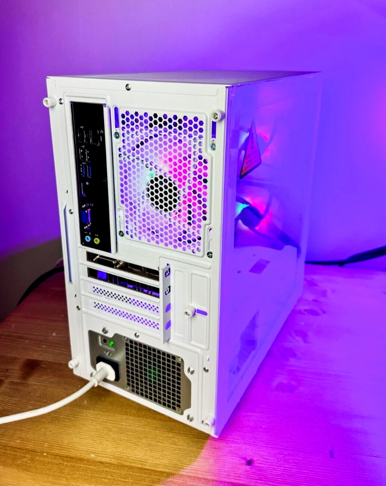 Custom White Gaming PC Intel i7 16gb SSD + 1TB Nvidia GeForce GTX 1650 - Image 4 of 4