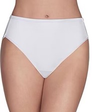 Vanity Fair Illumination Hi-Cut Brief 8/XL White Soft Stretch Fabric 13108 NWT