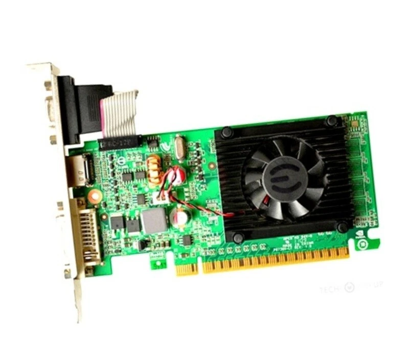 1GB ✔️ HDMI - DVI - VGA 1GB PCI-E 16x 2.0 EVGA Video Card. Driver DVD. - Image 3 of 4