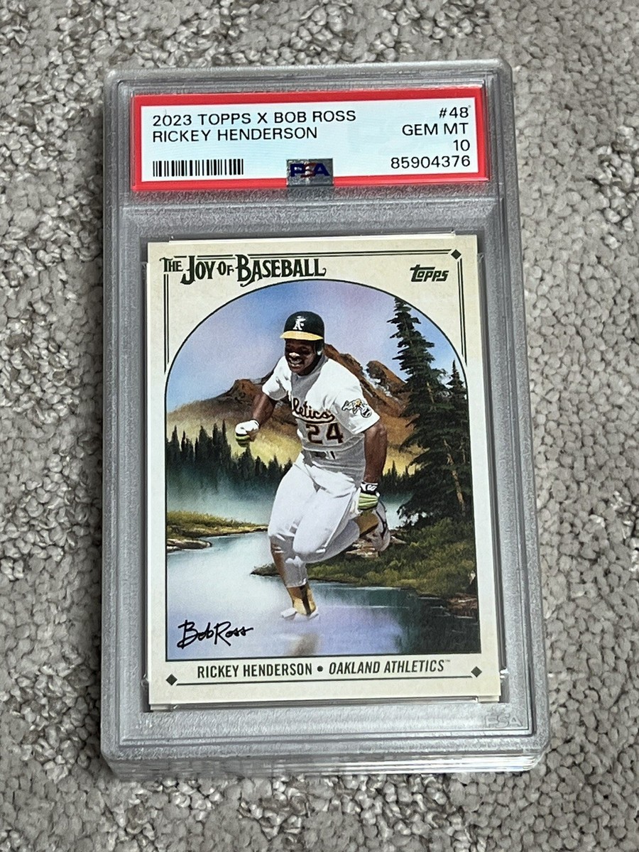 PSA 10 GEM MINT BASEBALL CARD 2023 TOPPS X BOB ROSS RICKEY