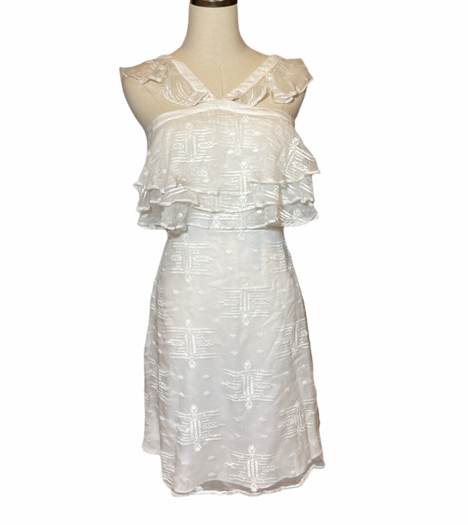 The Jetset Diaries White Silk Dress Sundress