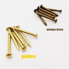 10/100X Pure Copper Brass Small Mini Round Head Nail Tack Dia=1.2-2.8mm L=8-50mm