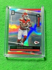 DAMIEN WILLIAMS PRIZM CARD JERSEY #26 CHIEFS SP #/150 2019 UNPARALLELED INFINITE