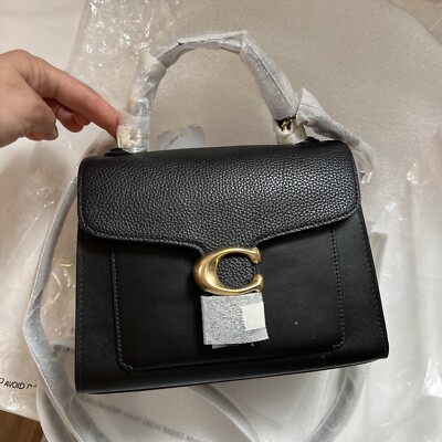 NWT Coach Tabby Top Handle 20-Gold/Black