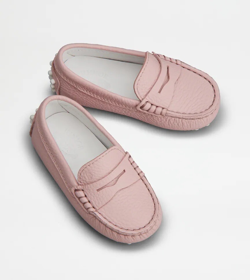 Tod's Junior Gommino Leather Loafers Driving Shoes Children Sz 23