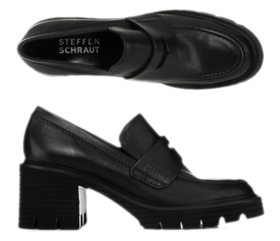 STEFFEN SCHRAUT Damen-Loafer echt Leder Absatz 7cm