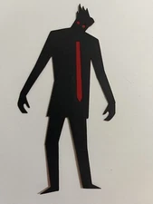 Zombie Halloween paper piece for scrapbook handmade